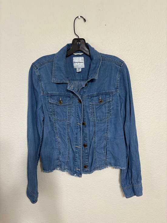 Tommy Bahama Jackets & Blazers - Tommy Bahama Denim Jacket – Cropped Frayed Hem | Size M